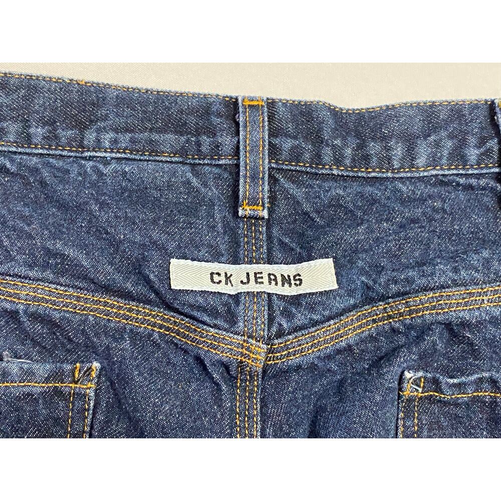 Vintage Calvin Klein Jeans Mens Blue Shorts Y2K Size 40